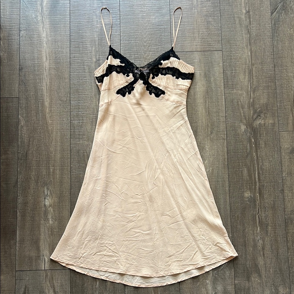 Cream and Black Chemise